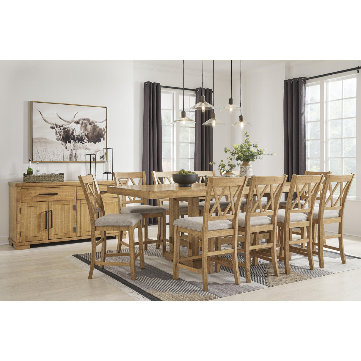 Signature Design by Ashley Havonplane D773-124 Upholstered Barstool IMAGE 6