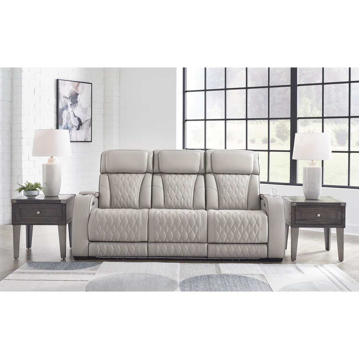 Signature Design by Ashley Boyington U2710515 Power Reclining Sofa with Adjustable Headrest IMAGE 6