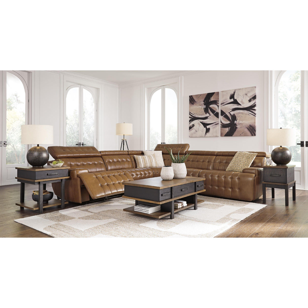 Signature Design by Ashley Temmpton U92708S4 5 pc Power Reclining Sectional IMAGE 5