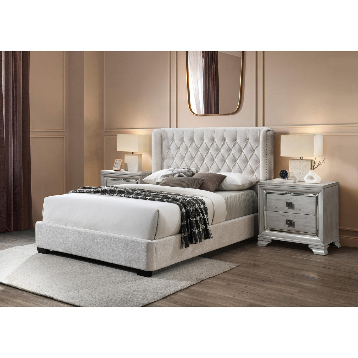 Crown Mark Daphne 5094-Q Queen Bed IMAGE 2