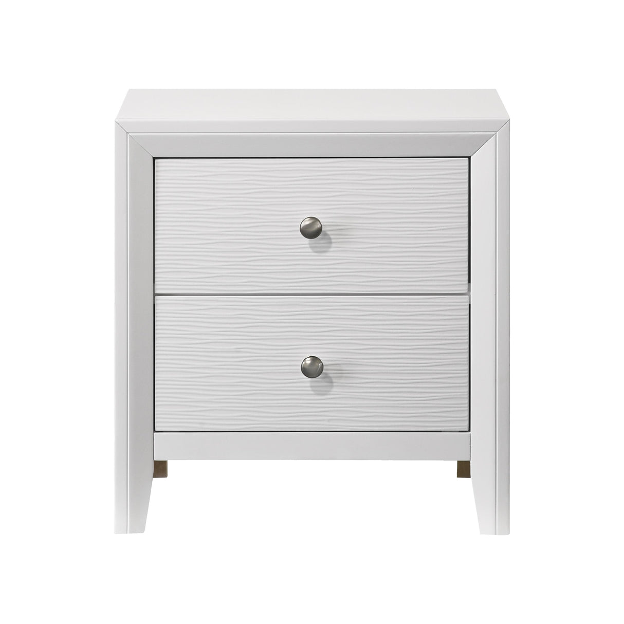 Crown Mark Evan B4710-2 Nightstand - White IMAGE 1