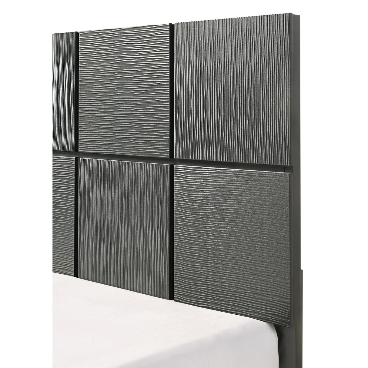 Crown Mark Denker B4715-Q Queen Bed - Gunmetal IMAGE 4