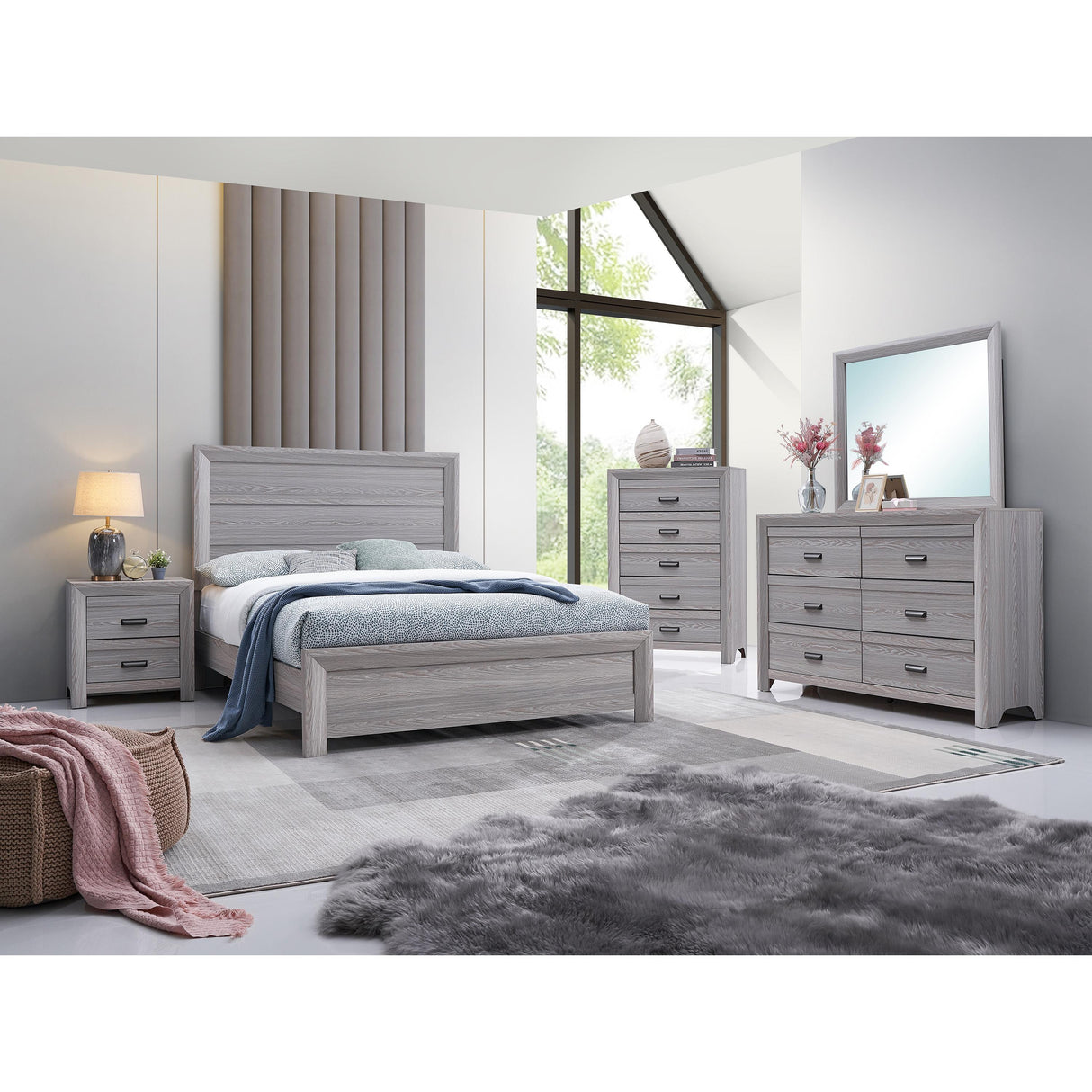 Crown Mark Adelaide B6710-11 Dresser Mirror - Driftwood IMAGE 2