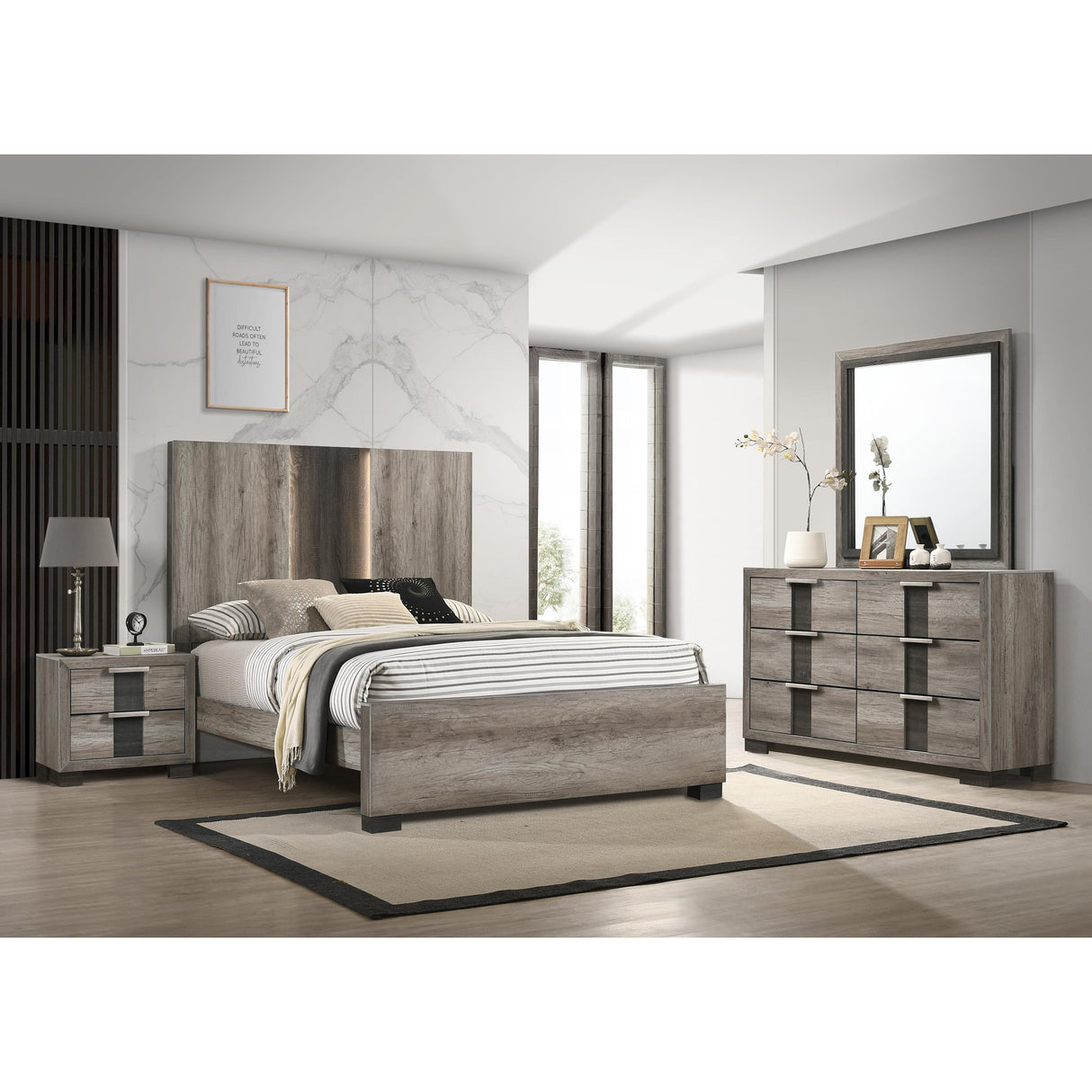 Crown Mark Rangley B6830-Q Queen Bed IMAGE 2
