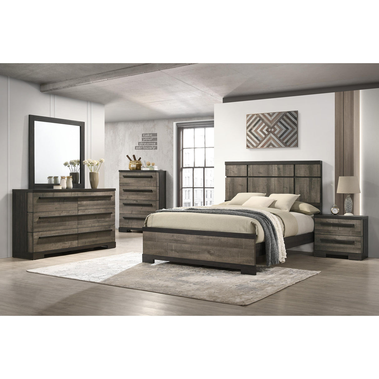 Crown Mark Remington B8160-Q Queen Bed IMAGE 2
