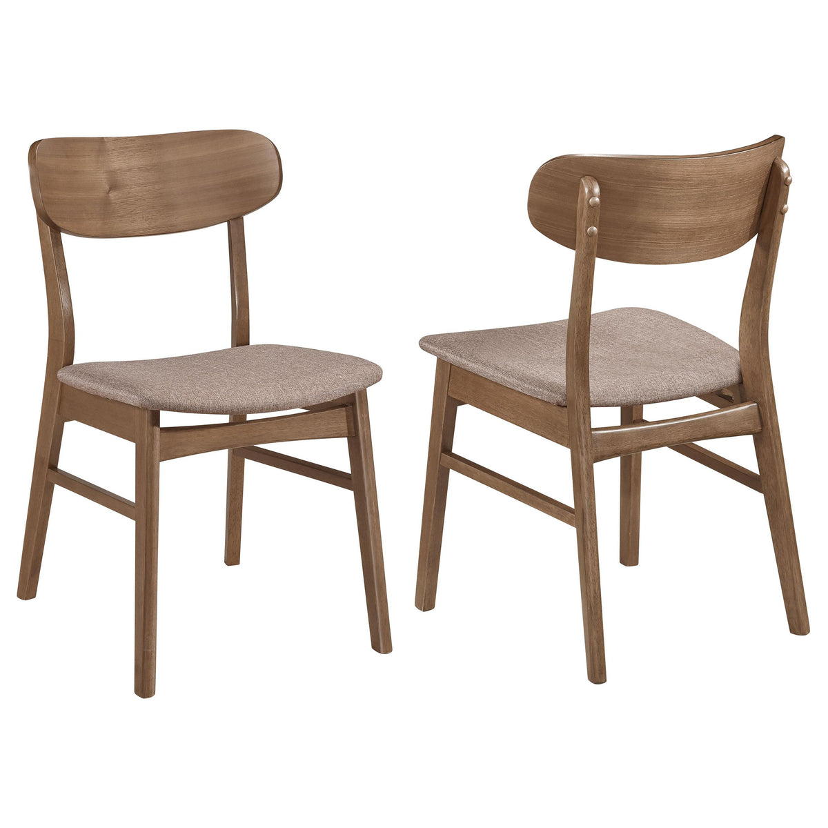Coaster Furniture Dortch 108462 Dining Side Chair - Walnut and Brown IMAGE 1