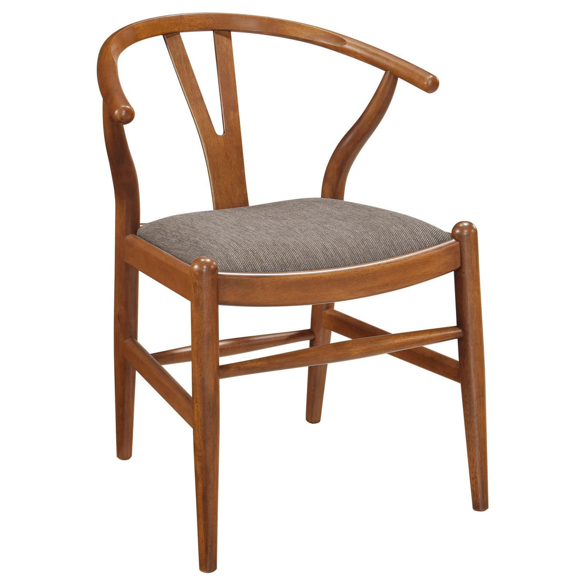 Coaster Furniture Dinah 108472 Wood Wishbone Dining Side Chair - Walnut IMAGE 2