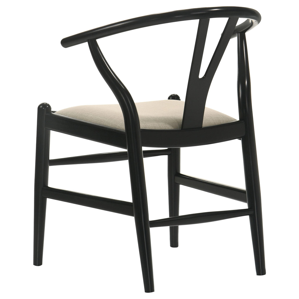 Coaster Furniture Crestmont 108482 Wood Wishbone Dining Side Chair - Black IMAGE 7