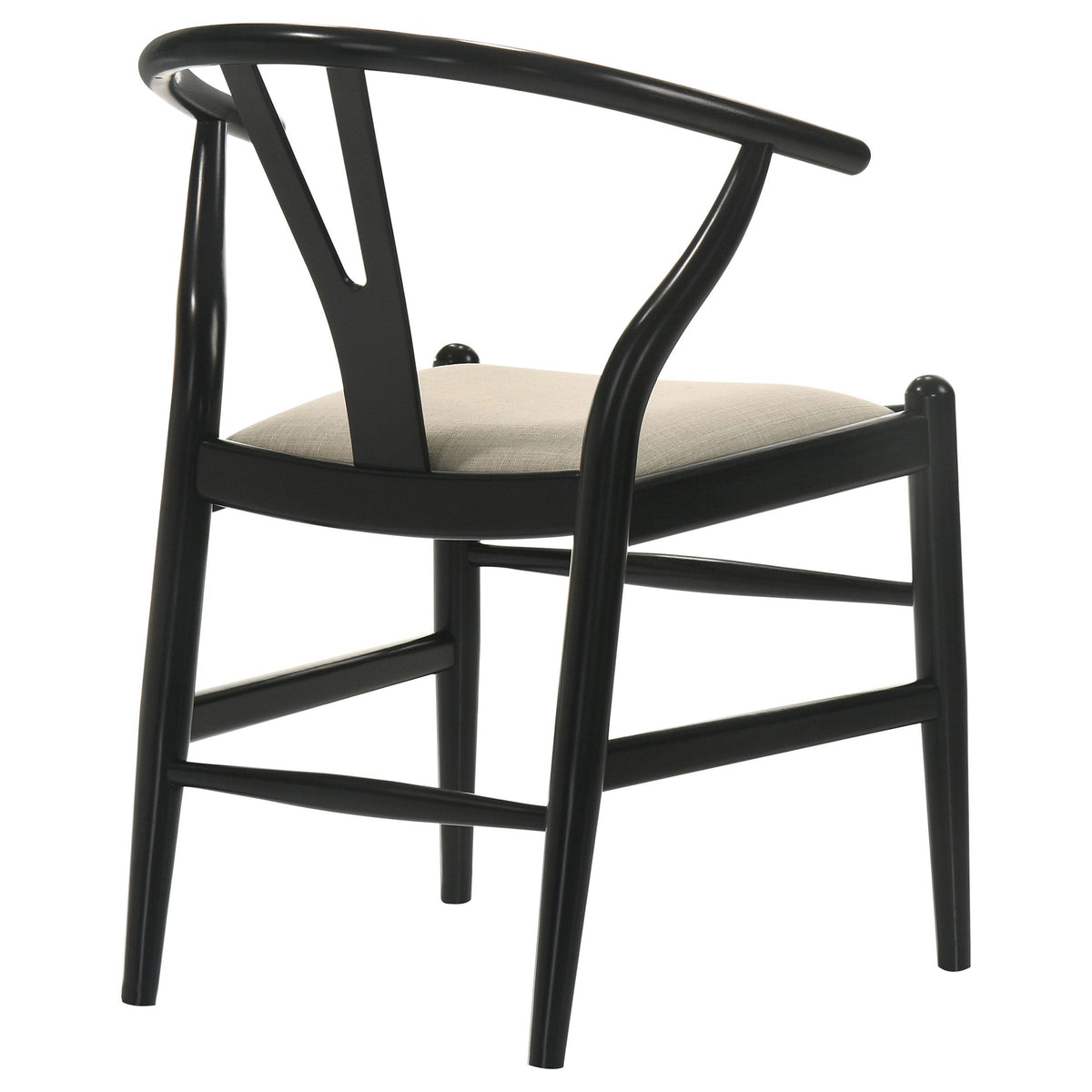 Coaster Furniture Crestmont 108482 Wood Wishbone Dining Side Chair - Black IMAGE 8