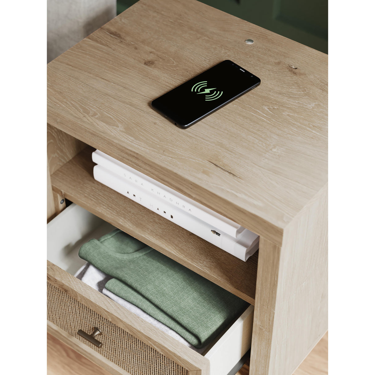 Signature Design by Ashley Cielden B1199-91 One Drawer Night Stand IMAGE 9