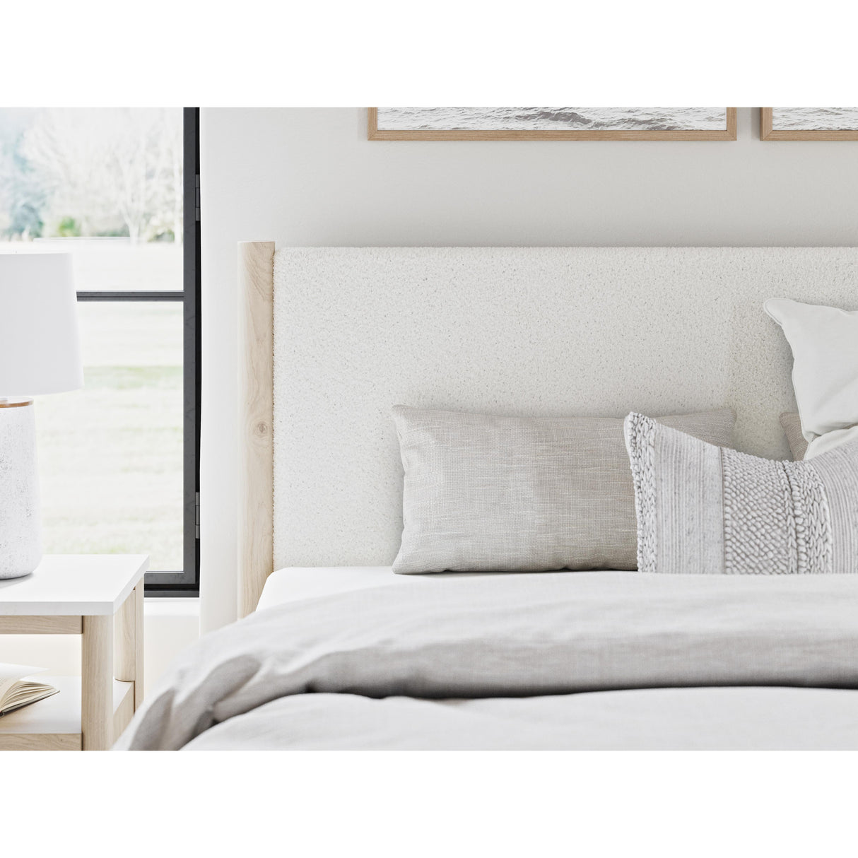 Signature Design by Ashley Cadmori B2615B7 King Upholstered Panel Bed IMAGE 6