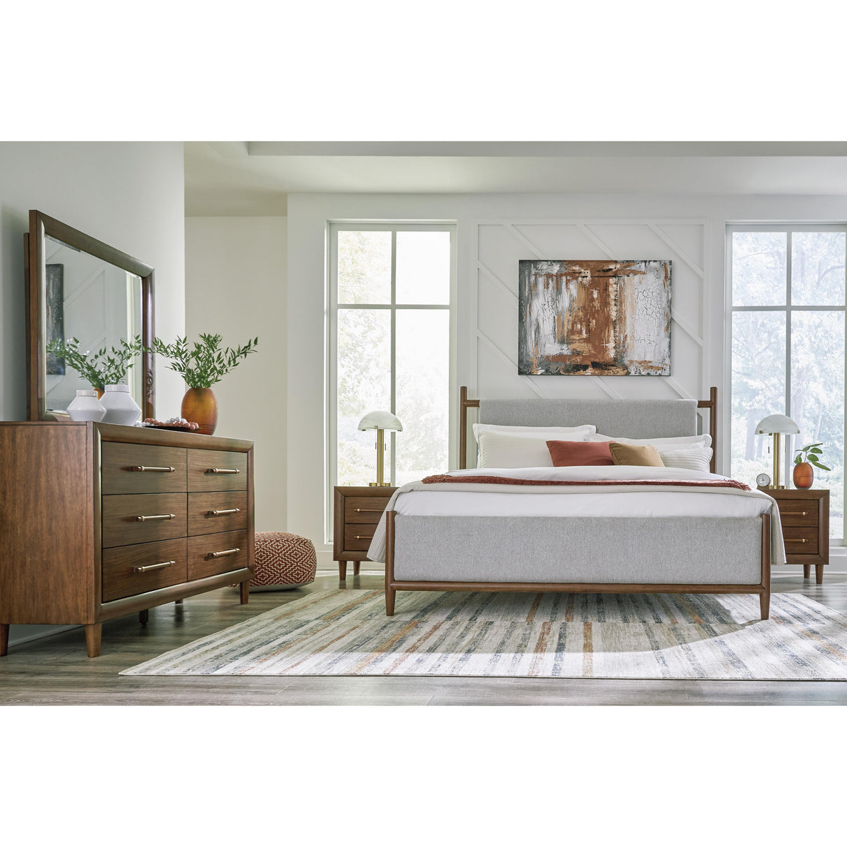 Signature Design by Ashley Lyncott B615B7 California King Upholstered Bed IMAGE 8