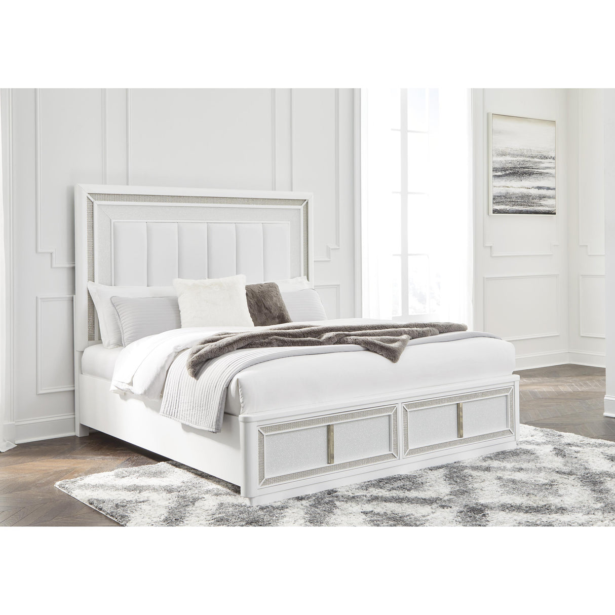 Signature Design by Ashley Chalanna B822B5 California King Upholstered Storage Bed IMAGE 6