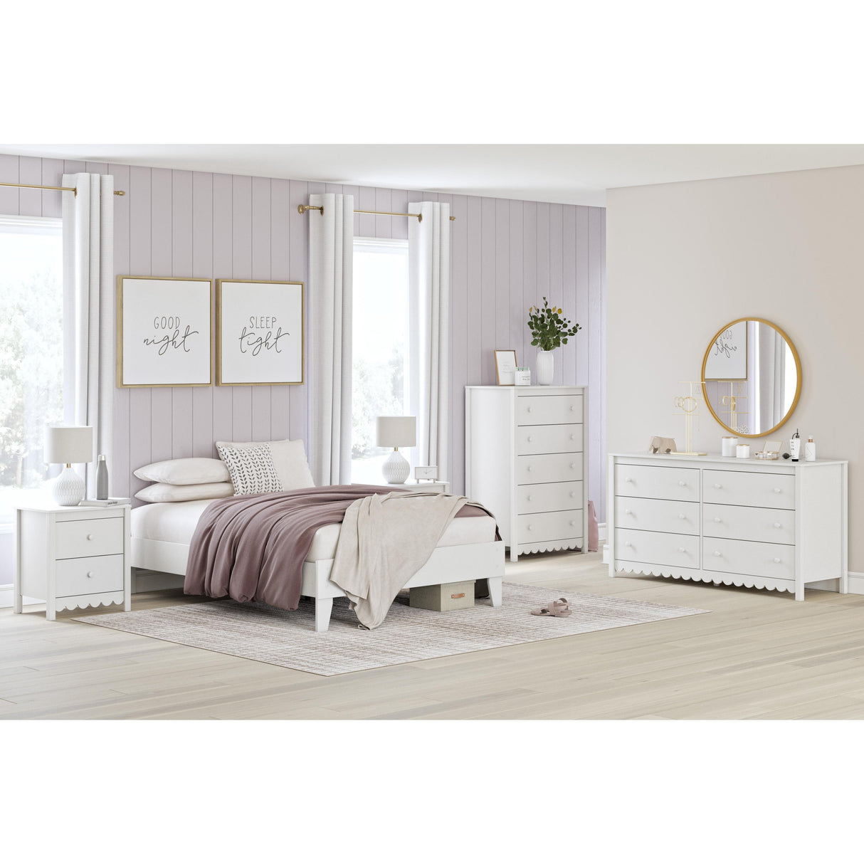 Signature Design by Ashley Hallityn EB1810-292 Two Drawer Night Stand IMAGE 10