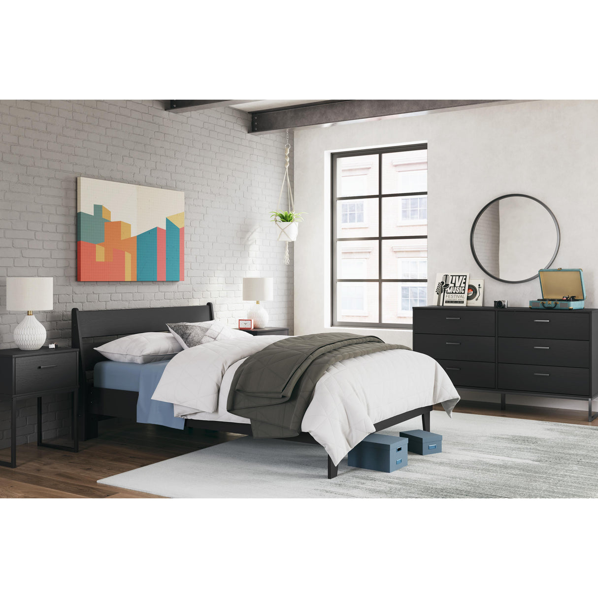 Signature Design by Ashley Socalle EB1865B2 Full Panel Platform Bed IMAGE 9