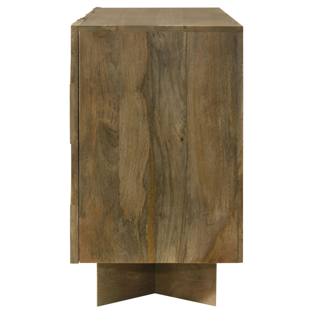 Coaster Furniture Tyler 130515 3-door Solid Wood Sideboard Buffet Cabinet - Mango Brown IMAGE 7