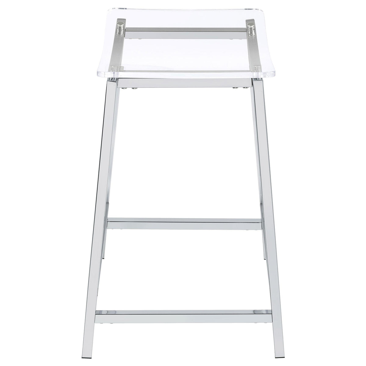 Coaster Furniture Jovani 182358 Acrylic Backless Counter Stool - Chrome IMAGE 5
