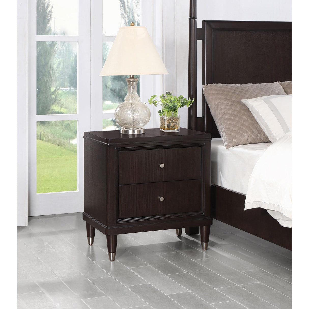 Coaster Furniture Emberlyn 223062 2-Drawer Nightstand - Brown IMAGE 2