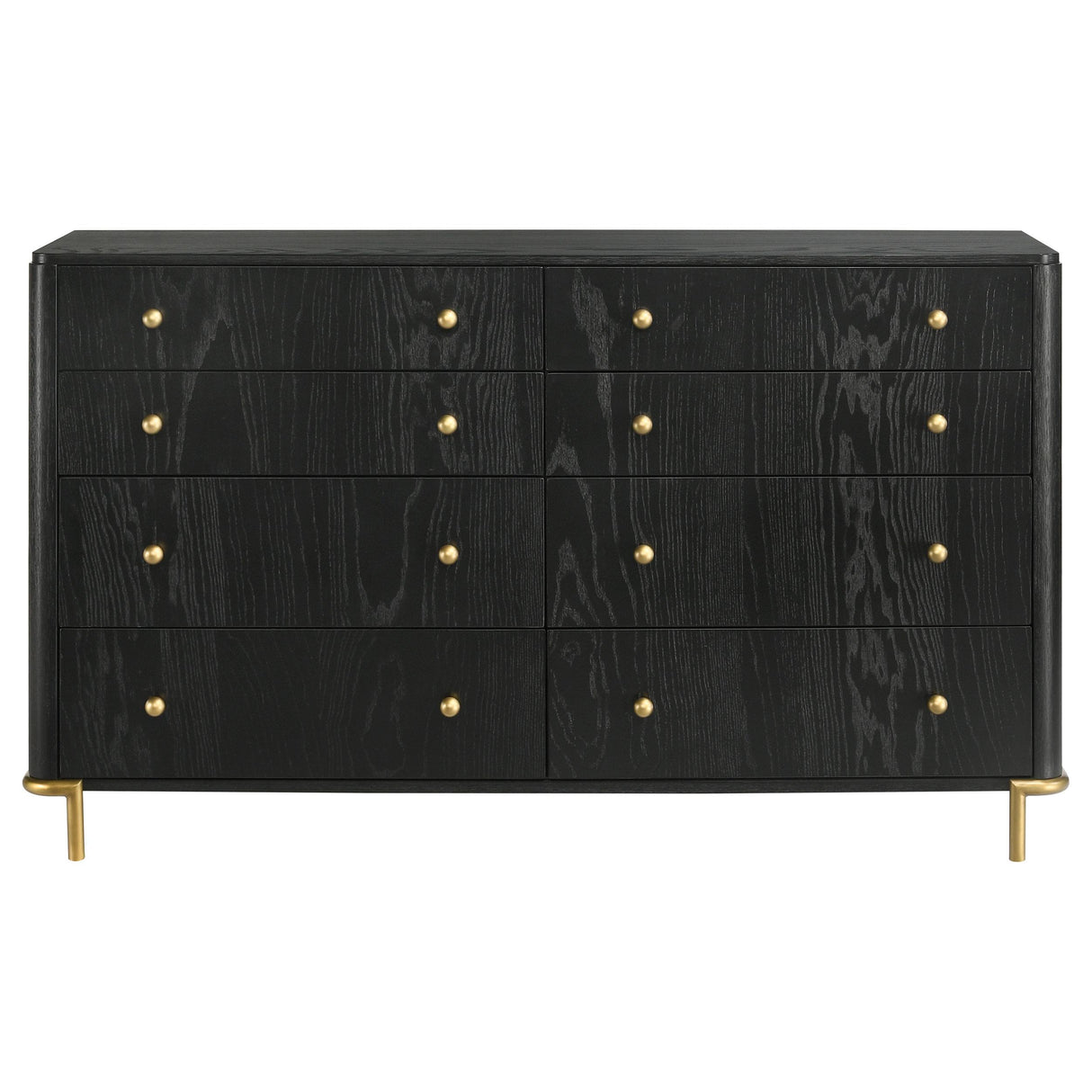 Coaster Furniture Arini 224333 8-Drawer Dresser - Black IMAGE 3