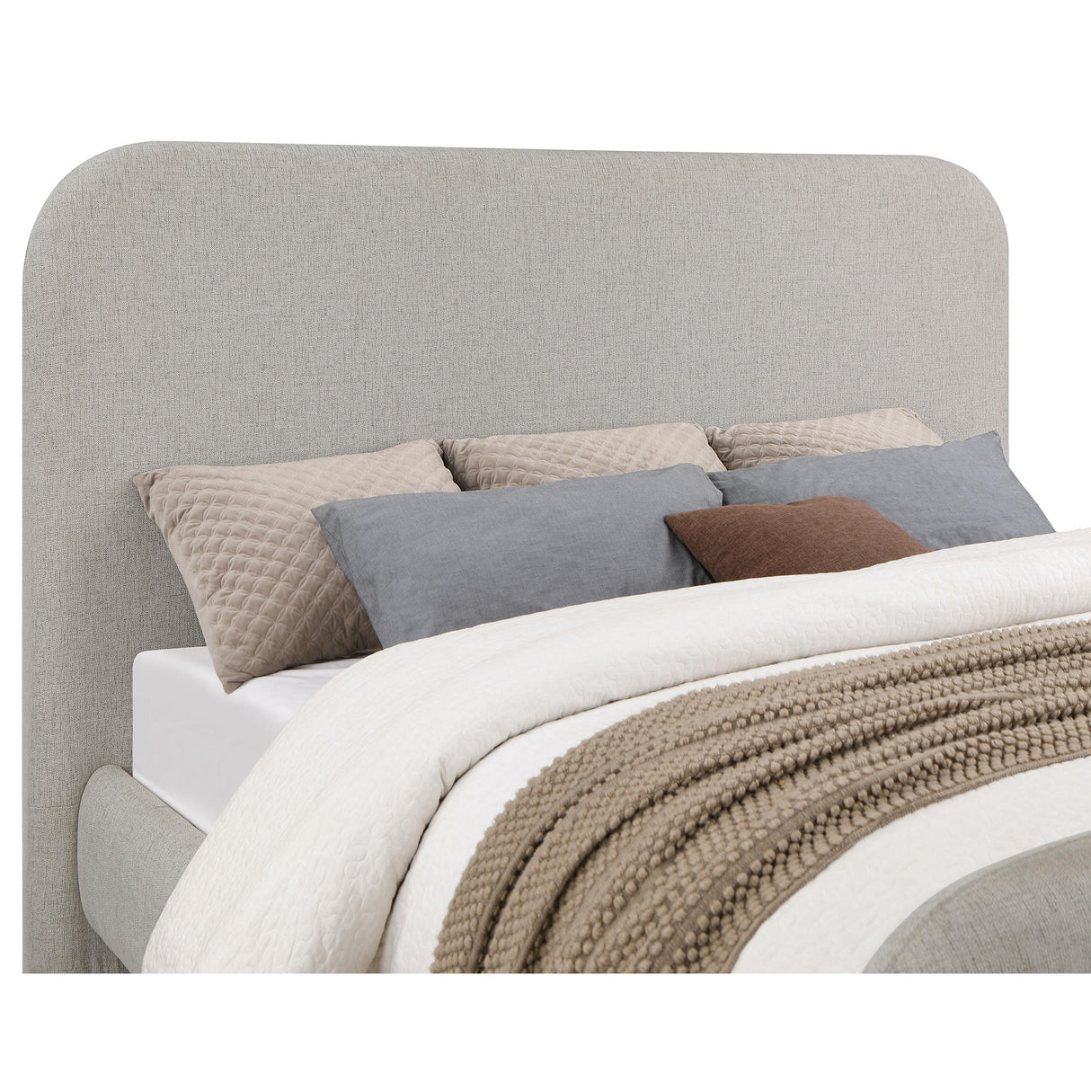 Coaster Furniture Wren 302052Q Upholstered Queen Panel Bed - Grey IMAGE 7