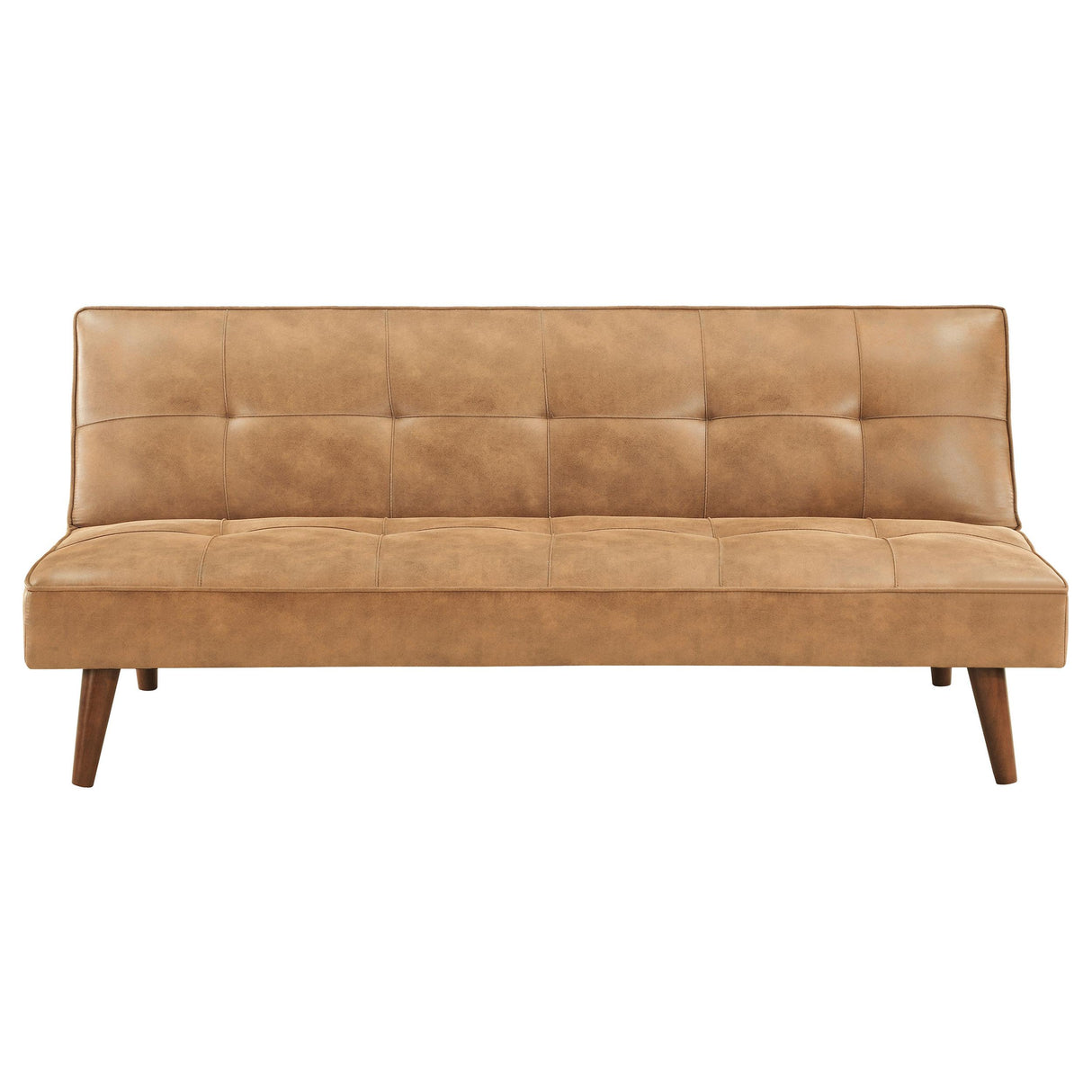 Coaster Furniture Jenson 360234 Upholstered Tufted Convertible Sofa Bed - Saddle Brown IMAGE 5