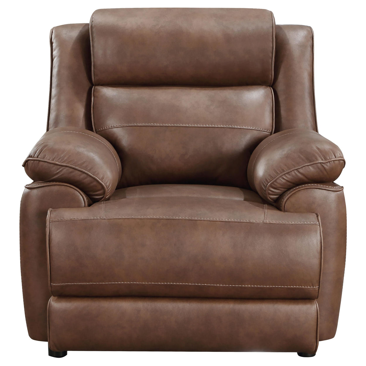 Coaster Furniture Ellington 508283 Upholstered Padded Arm Accent Chair - Dark Brown IMAGE 2