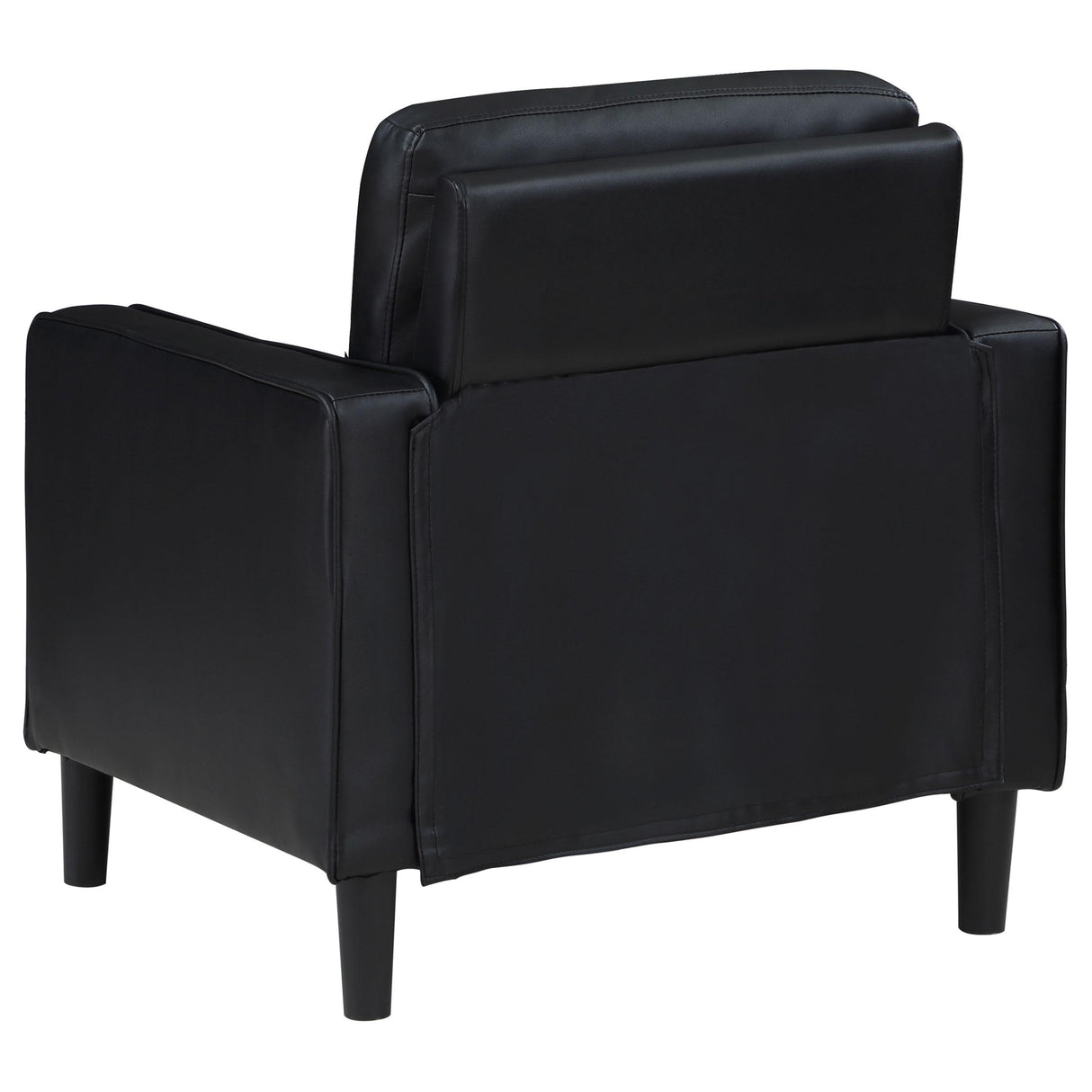 Coaster Furniture Ruth 508363 Upholstered Track Arm Accent Chair - Black IMAGE 6