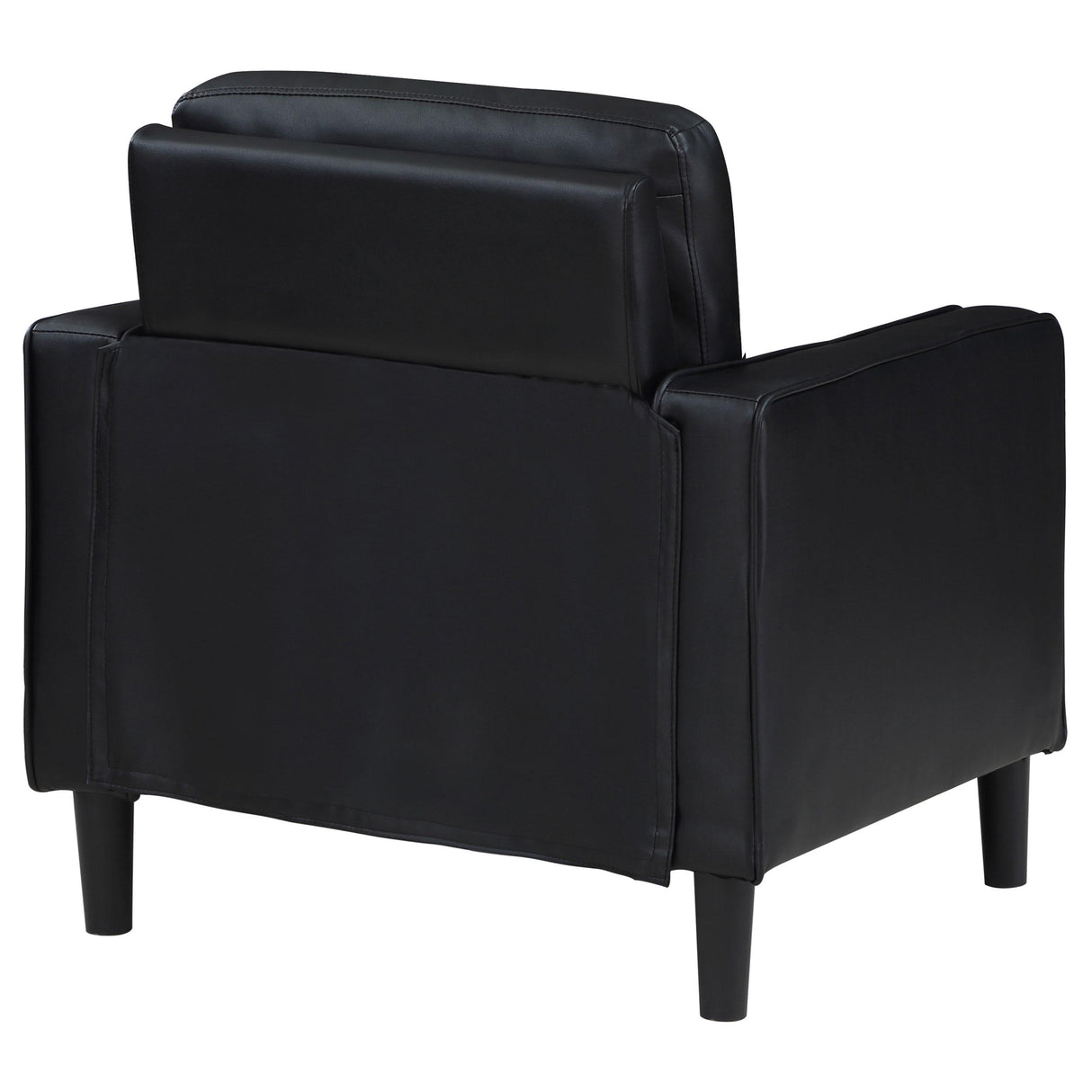 Coaster Furniture Ruth 508363 Upholstered Track Arm Accent Chair - Black IMAGE 7