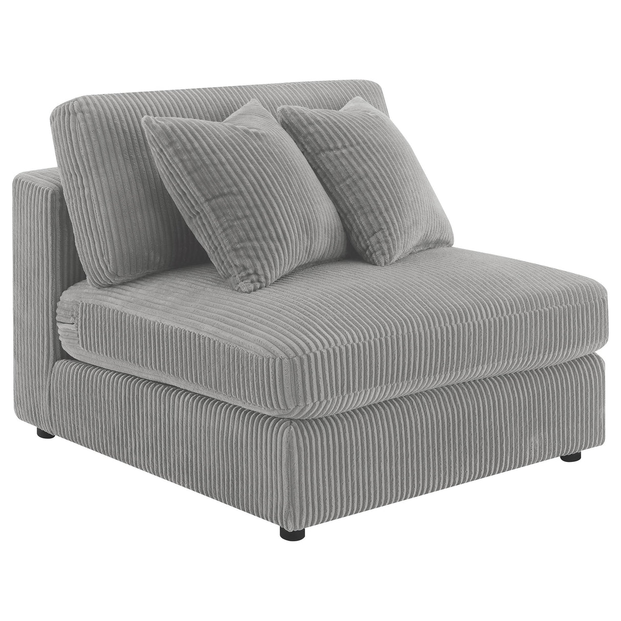 Coaster Furniture Blaine 509997 Upholstered Armless Chair - Fog IMAGE 1