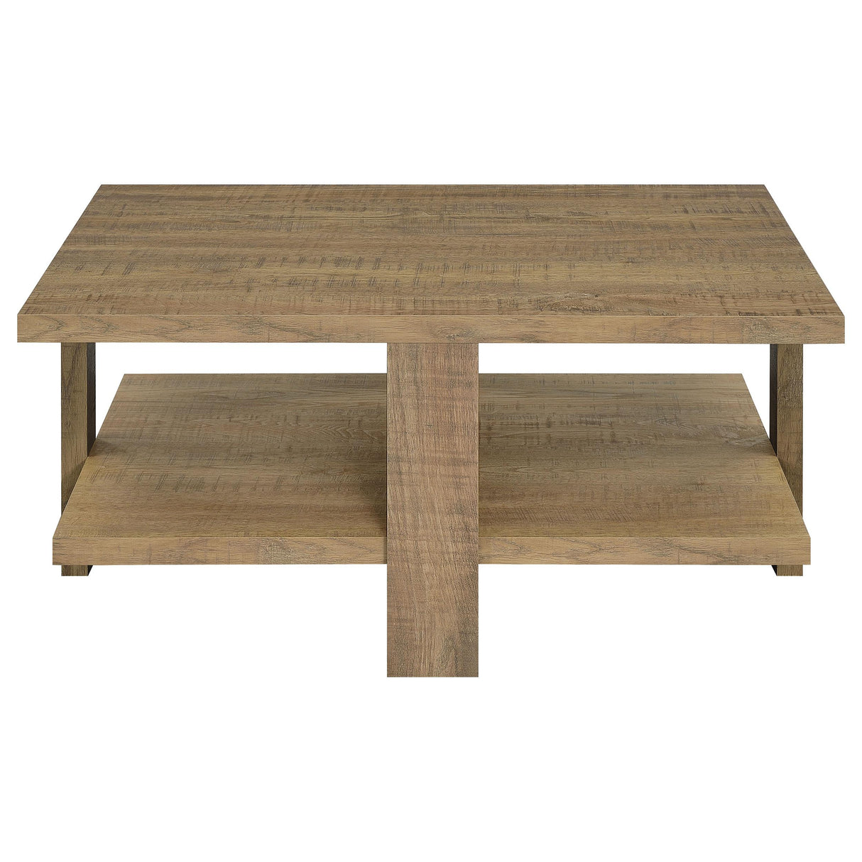 Coaster Furniture Dawn 707718 Square Engineered Wood Coffee Table - Mango Brown IMAGE 3