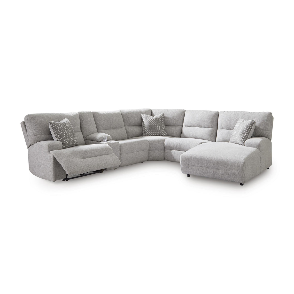 Signature Design by Ashley Acklen Place 93605S1 6 pc Power Reclining Sectional with Chaise IMAGE 1