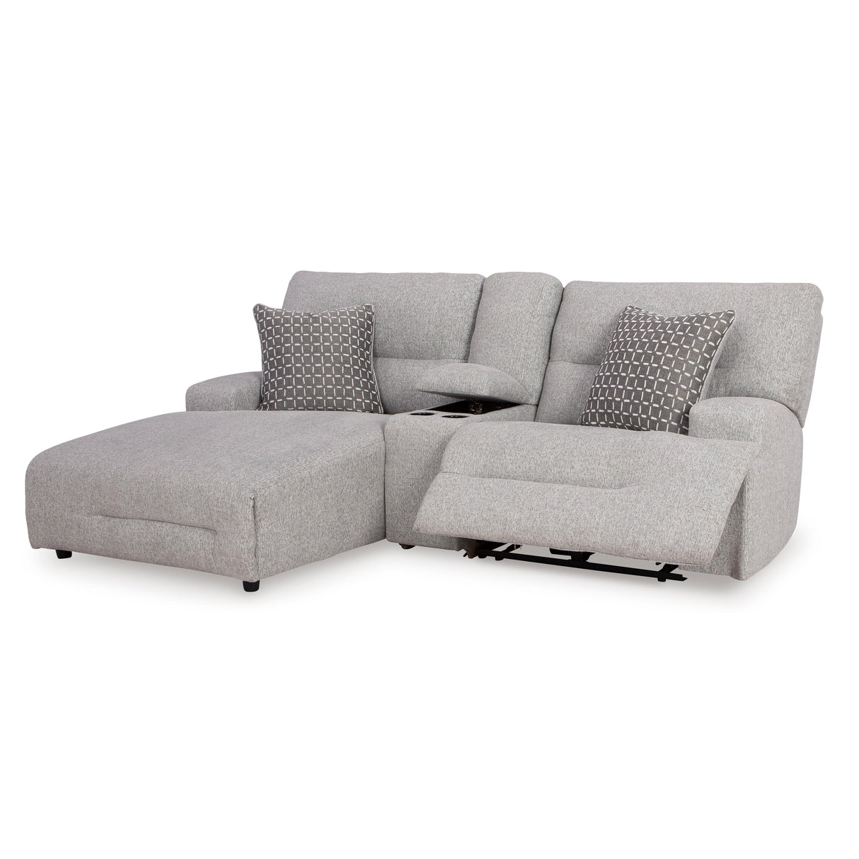 Signature Design by Ashley Acklen Place 93605S5 3 pc Power Reclining Sectional Sofa with Chaise IMAGE 1