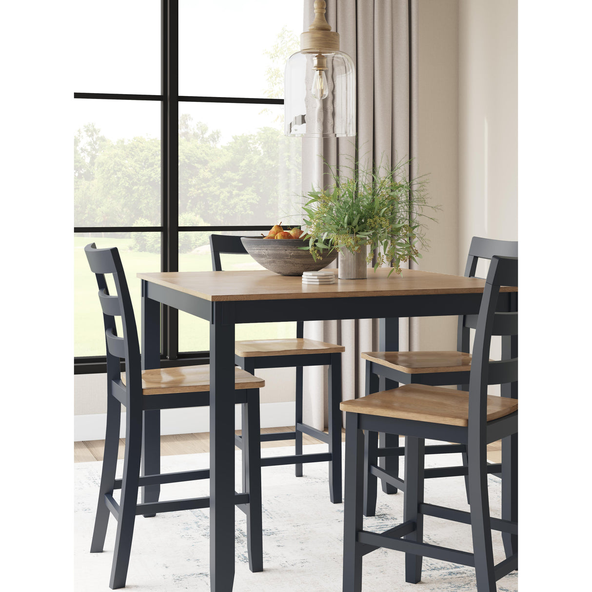 Signature Design by Ashley Gesthaven D399-223 Dining Room Counter Table Set IMAGE 4