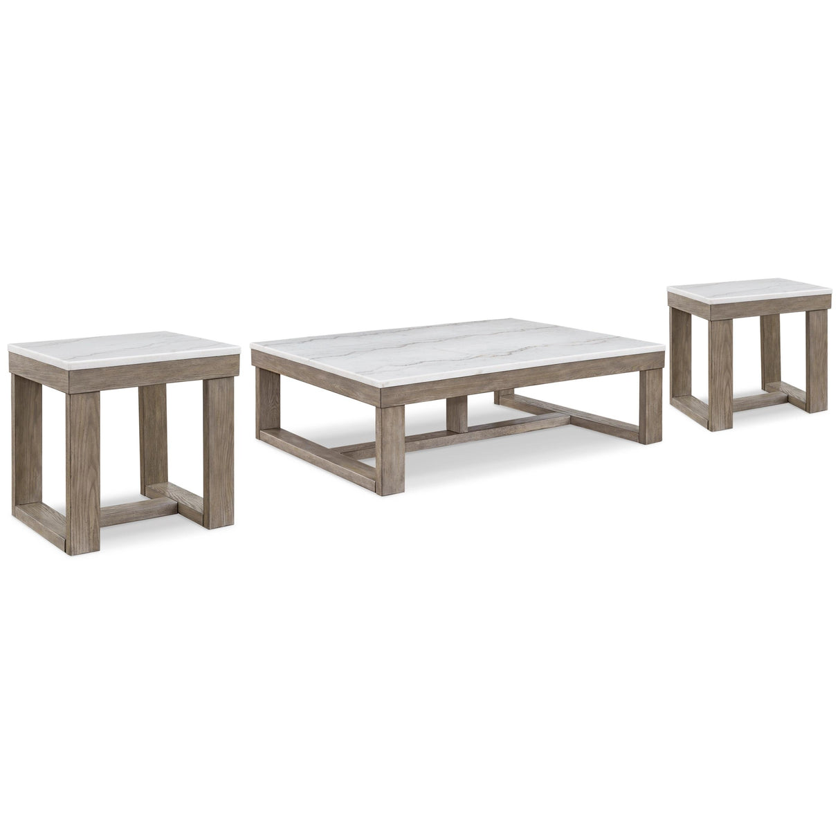 Signature Design by Ashley Loyaska T789T1 Coffee Table and 2 End Tables IMAGE 1