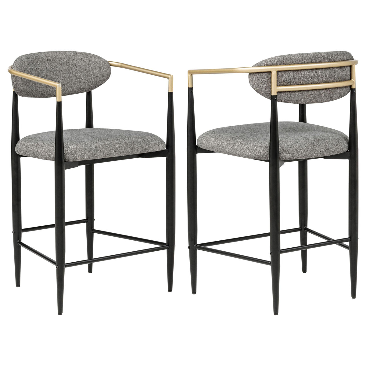Coaster Furniture Tina 121186 Fabric Upholstered Counter Chair - Dark Grey IMAGE 1