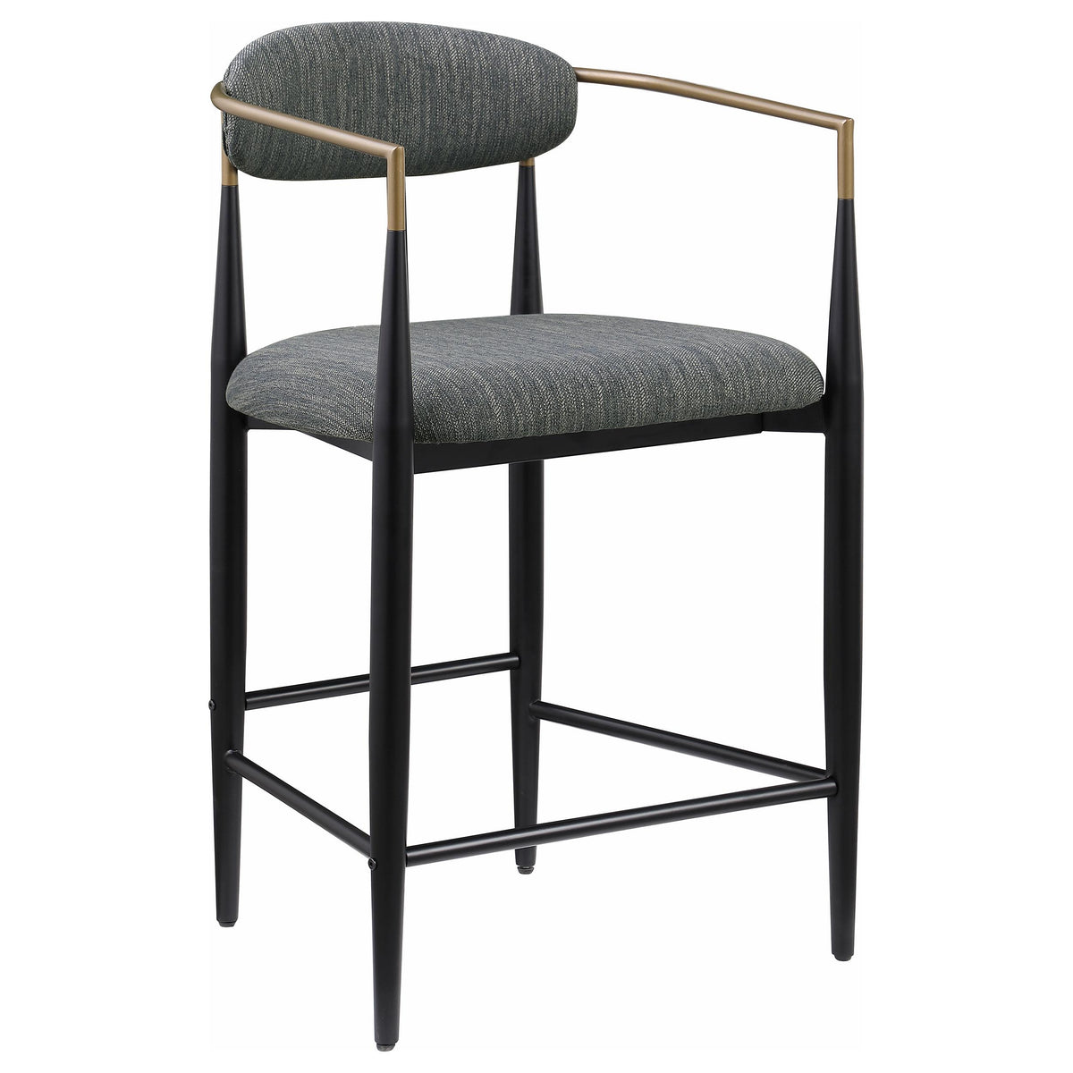 Coaster Furniture Tina 121186 Fabric Upholstered Counter Chair - Dark Grey IMAGE 2