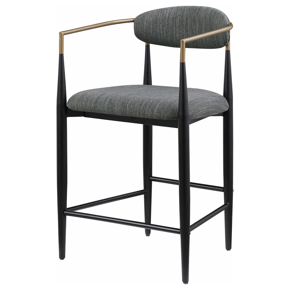 Coaster Furniture Tina 121186 Fabric Upholstered Counter Chair - Dark Grey IMAGE 4