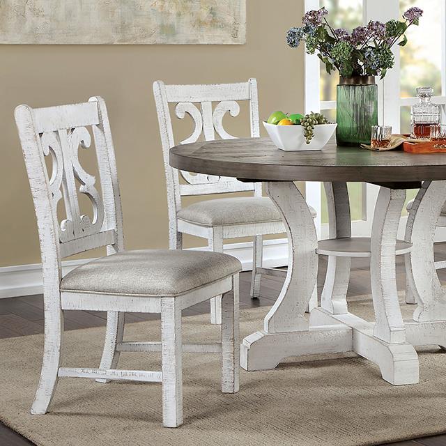 Furniture of America Auletta CM3417GY-RT Dining Table IMAGE 1