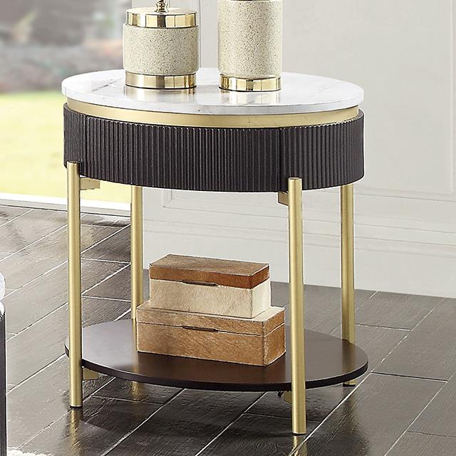 Furniture of America Koblenz CM4412WN-E End Table IMAGE 1