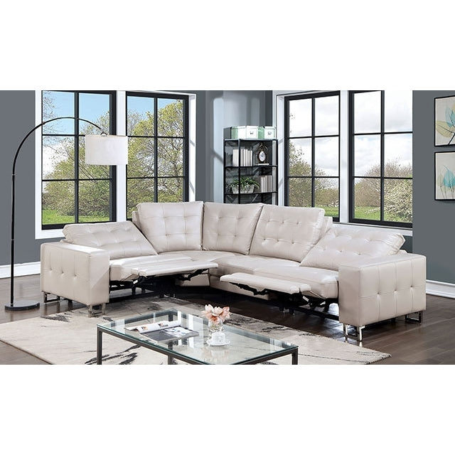 Furniture of America Abberton Power Leatherette Recliner CM6735BG-PM-CH IMAGE 3
