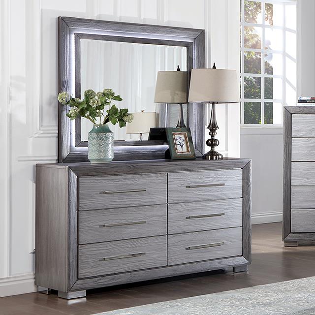 Furniture of America Raiden CM7468GY-D Dresser IMAGE 1