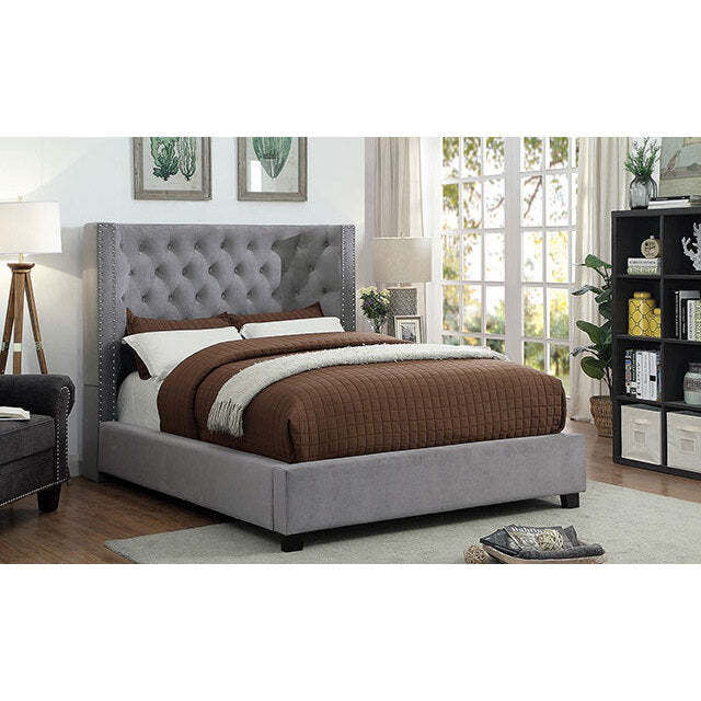 Furniture of America Carley California King Bed CM7775GY-CK-BED IMAGE 2