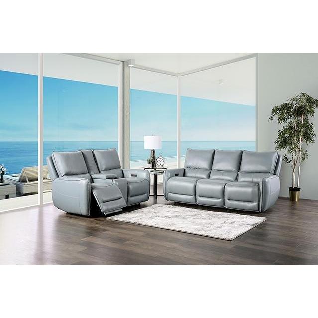 Furniture of America Phineas Power Reclining Loveseat CM9921PB-LV-PM IMAGE 2