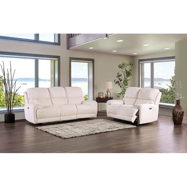 Furniture of America Morcote FM62001BG-SF-PM Power Sofa IMAGE 2