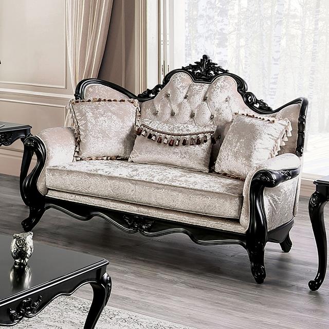 Furniture of America Acapulco FM65001ES-LV Loveseat IMAGE 1