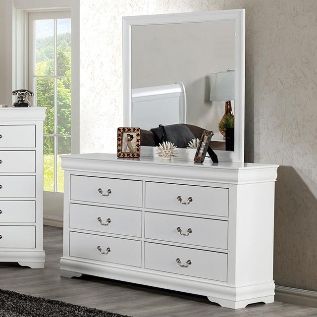 Furniture of America Louis Philippe FM7866WH-D Dresser IMAGE 1