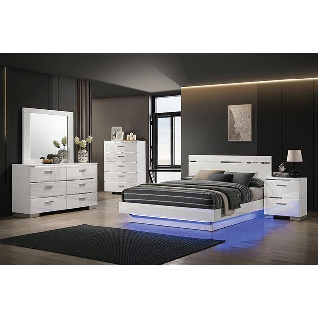 Furniture of America Erlach FOA7189WH-CK California King Bed IMAGE 2