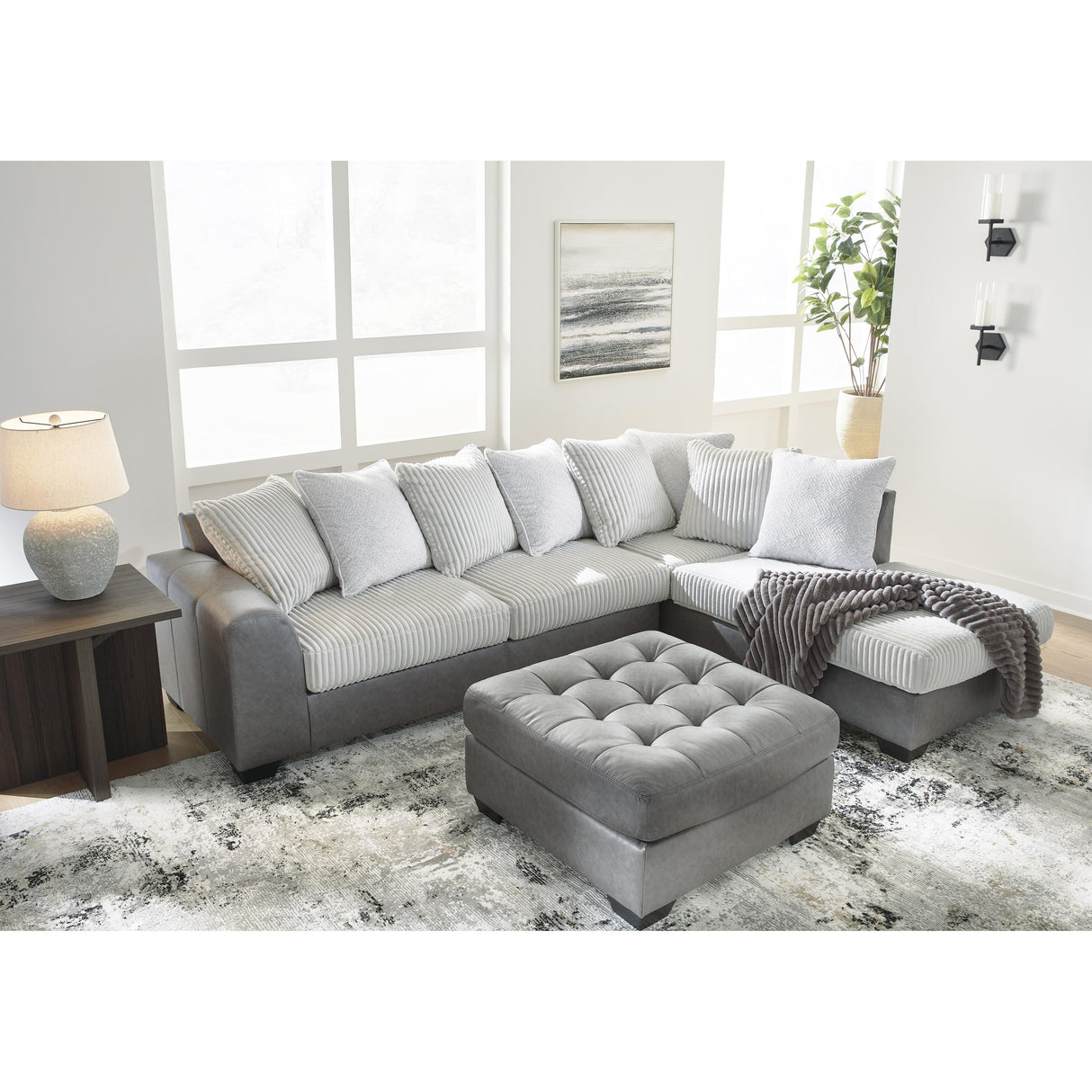 Benchcraft Clairette Court 3150308 Oversized Accent Ottoman IMAGE 7