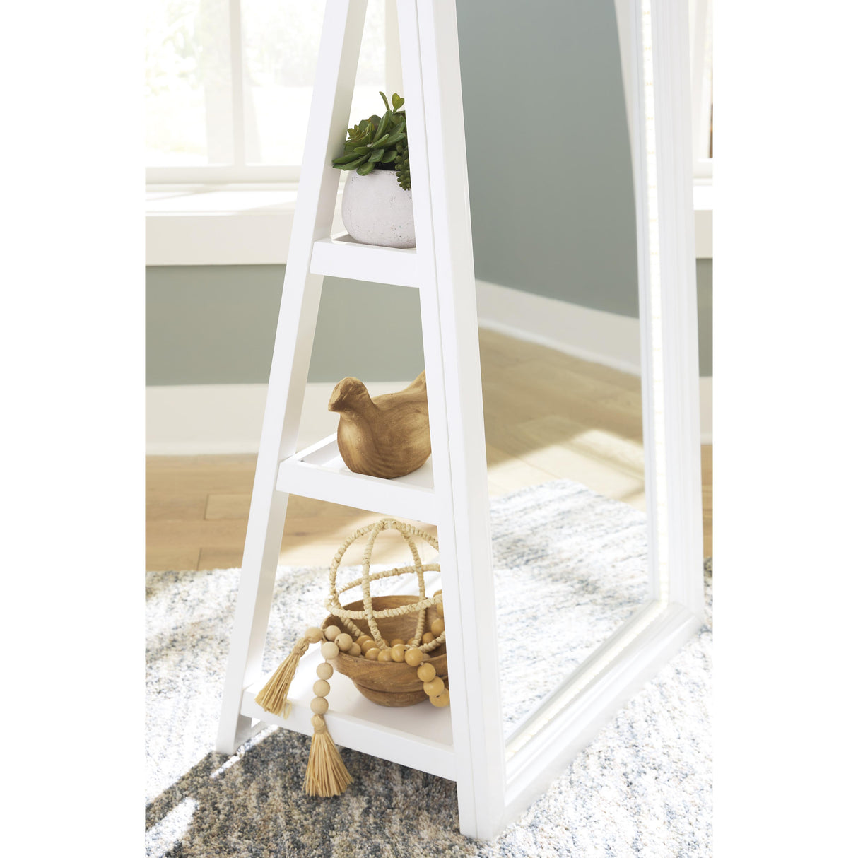Signature Design by Ashley Evesen A8010383 Floor Standing Mirror with Storage IMAGE 7
