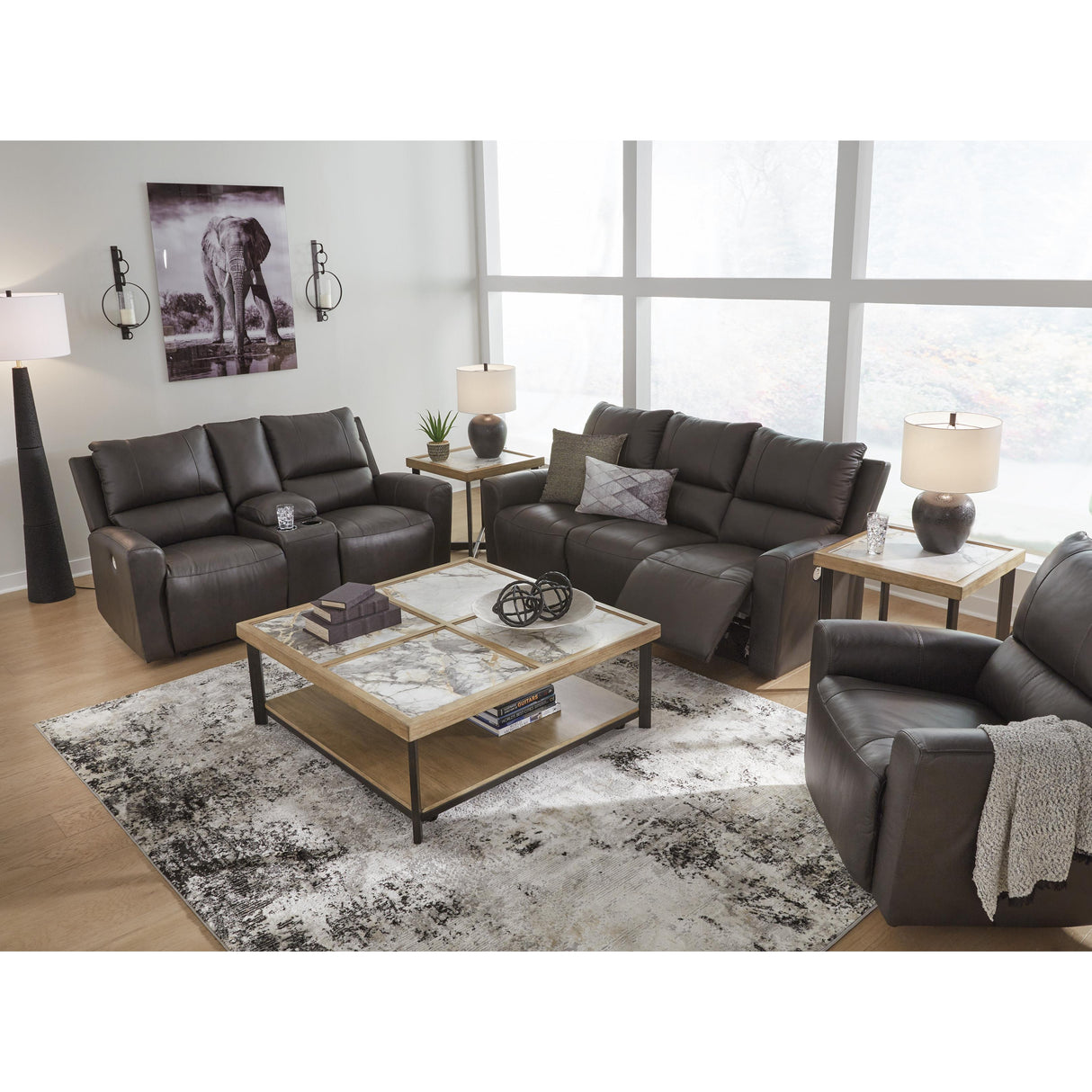 Signature Design by Ashley Boxmere U1310087 Reclining Power Sofa IMAGE 9